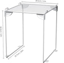 Neudeco Pack 2, Mesh Locker Shelf, Stackable Extra Tall Locker Organizer, Collapsible and Metal Mesh Build, Fits Standard Size, Suitable for School, Work, Kitchen, Bathroom (White) by CozyNest Decor