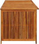 vidaXL Outdoor Storage Box, [Load Capacity Gallon] Deck Box with Gas-Lift Lid, Storage Chest with Water-Resistant Zippered Bag Inside, 68.9''x31.5''x29.5'', Solid Acacia Wood by GreenHaven Gardens