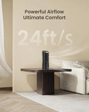 Fan for Bedroom, 13" Tower Fan with Remote, 4 Modes 4 Speeds Max 24ft/s, 70° Oscillating Desk Fan, 12H Timer Portable Fans, Cooling Fans for Office, Home by CozyNest Decor