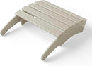 WestinTrends Outdoor Ottoman, Patio Adirondack Ottoman Foot Rest, All Weather Poly Lumber Folding Foot Stool for Adirondack Chair, Widely Used for Outside Porch Pool Lawn Backyard, Sand by CozyNest Decor