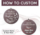 Personalized Wind Chimes for Loss of Loved One, Bereavement & in Memory Wind Chimes, Sympathy Gifts in Memory of Father, Mother, or a Loved One
