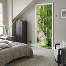 3D Peel and Stick Wall Murals - Bamboo - Self-Adhesive Removable PVC Waterproof Door Poster for Bedroom Living Room 31.5" x 78.7" by GreenHaven Gardens