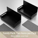2-Pack Magnetic Spice Rack for Refrigerator - Heavy-Duty 20LB Capacity - Strong Magnetic Shelves for Classroom Whiteboards and Garage Tools, Kitchen Organizer for Utensils, Black by CozyNest Decor