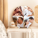 Generic Custom Wall Clock Personalized Clocks with Photo Text Logo Customized Round Clock for Birthday Wedding Present Family Friends Gifts, 10inch-25cm by TinyTreasures Baby Boutique
