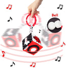 teytoy High Contrast Baby Stroller Toy, Black and White Infant Pattern Toys with Rattle, Easy Clip Hanging Toys, Stroller Crib Carseat Toy, Newborn Baby Toys for 0 3 6 9 12 Month by TinyTreasures Baby Boutique