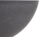 PSW Pot M30DC Collection Shallow Garden Bowl Low Planter for Succulents, Bonsai, Fairy Gardens, Herbs, 12-inch, Dark Charcoal by GreenHaven Gardens