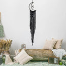 MOONFLY Black Moon Dream Catcher with Handmade Woven Cotton Dream Catchers Boho Macrame Wall Hanging Home Decoration Ornament Craft Gift (Black Moon) by CozyNest Decor