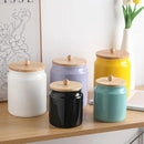 Sweejar Ceramic Kitchen Canisters, 58 FLOZ Porcelain Food Storage Jar with Airtight Seal Wooden Lid, Home Container Serving for Coffee Beans, Tea-leave, Sugar, Salt, Tool Bucket (Turquoise) by CozyNest Decor