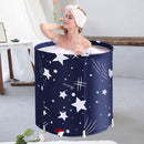BESTHLS Foldable Bathtub Portable Soaking Bath Tub,Eco-Friendly Bathing Tub for Shower Stall (Blue Sky -1) by TinyTreasures Baby Boutique