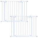 Cumbor 2 Pack 29.7-40.6" Baby Gate for Stairs, Mom's Choice Awards Winner-Dog Gate for Doorways, Pressure Mounted Self Closing Pet Gates for Dogs Indoor, Safety Child Gate with Easy Walk Thru Door by TinyTreasures Baby Boutique