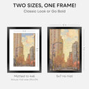 Homeforia 5x7 Picture Frame Black, High End Metal 5 x 7 Black Frames with Mat 4 x 6 for Art, 5x7 Desk Frame Matted to 4x6 inch Photo, 5 by 7 Wall or Tabletop Frames, Tempered Glass, Wall Kit, Set of 1 by CozyNest Decor