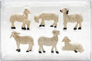 Miniature Garden Figurines Set of 6 Sheep Statues - Outdoor Decor Art for Fall Winter - Patio, Lawn, Yard Decoration - Housewarming Gift (Sheep) by CozyNest Decor