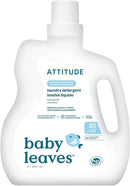 ATTITUDE Baby Laundry Detergent Liquid, EWG Verified, Safe for Baby Clothes, Infant and Newborn, Naturally Derived, HE Compatible, Soothing Chamomile, 80 Loads, 67.6 Fl Oz (AMAZON EXCLUSIVE) by TinyTreasures Baby Boutique