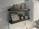 joelsantiques 30 Inch Wooden Floating Shelves for Wall - 30x6x2 in - Made of Natural Wood - Long Heavy Duty Rustic Wall Shelves for Bedroom - Perfect for Living Room, Kitchen - Mocha by CozyNest Decor