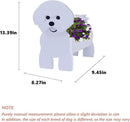 Bichon Frise Dog Planter Plant Pots,Cute Garden Dog Flower Planter,Dog Planters Birthday Gifts for Women,Office,Indoor/Outdoor Decor（9.45 * 8.27 * 13.39in） by GreenHaven Gardens