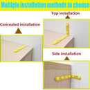 Anti Tip Furniture Anchors for Baby Pet Proofing,Furniture Wall Anchor Furniture Dresser Bookshelf Falling Prevention Device for Children (Yellow) by TinyTreasures Baby Boutique