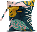 Wet Bag, Wet Dry Bag, Wet Bag for Swimsuit, Travel, Beach, Pool, Diapers, Dirty Yoga Gym Clothes, Makeup Bag, Waterproof Tropical Palm Leaves Decor Jungle Palm Leaf Favors by TinyTreasures Baby Boutique