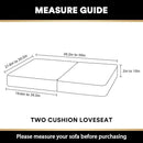 PrinceDeco Velvet Sofa Cushion Covers, Stretch Couch Cushion Covers for Individual Seat Couch Slipcover Sets Furniture Protector for Loveseat Sofa Cushion(Each Width Up to 29.5", Blue) by CozyNest Decor