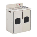 ECR4Kids Play Kitchen Stove, Wooden Playset, White Wash by TinyTreasures Baby Boutique