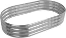 60X32X12 Inches Oval Galvanized Metal Garden Raised Bed/Plant Box for Planting,32 Inches Diameter Iron Fire Pit Ring,Small Animal Fence-3 in 1 Modular Design in Silver (5X2.7X1 FT, Oval) by GreenHaven Gardens