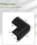 Foam Corner Protector Edge and Corner Guard, with 12.5 feet Length Foam Safety Bumpers, Baby Proofing Safety Table Corner Protectors (Black 12.5ft) by TinyTreasures Baby Boutique