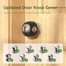EUDEMON 4 Pack Updated Door Knob Cover Baby Safety Door Lock Childproof Safety Cover Door Handle Cover for Kids Safety (Clear-Black) by TinyTreasures Baby Boutique