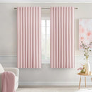 MIULEE Baby Pink Back Tab Blackout Curtains 63 Inch Length 2 Panels Set for Living Room Bedroom Privacy, Rod Pocket/Pinch Pleat Thermal Insulated Room Darkening Pleated Light Blocking Drapes by TinyTreasures Baby Boutique
