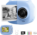 Rongta Kids Camera Instant Print, 1080P Kids Instant Cameras That Print Photos, Christmas Birthday Gifts for Boy Age 3-12, Video Camera Portable Toy for 3 4 5 6 7 8 9 10 Year Old Boy(Blue) by TinyTreasures Baby Boutique