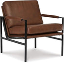 Signature Design by Ashley Puckman Mid-Century Modern Leather Accent Chair, Brown by CozyNest Decor