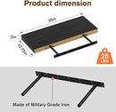Floating Shelf, Set of 2 Wall Shelf, 30 in W x 12.75 in D x 2 in H Wooden Floating Wall Shelf with Invisible Brackets for Living Room/Bedroom/Bathroom/Kitchen Storage and Decor, Black Wood by CozyNest Decor