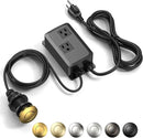 Garbage Disposal Air Switch Kit -Professional- Dual Outlet, Sink Top Waste Disposer On/Off, Garbage Disposal Button, Brass Made Cover, UL Listed by CozyNest Decor