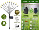 SunKite Solar Garden Lights - 4 Pack 10 LED Solar Firefly Lights Sway by Wind Outdoor Waterproof Solar Decorative Lights, Solar Outdoor Lights for Yard Patio Walkway Decoration, Warm White by GreenHaven Gardens