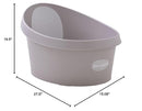 Toddler Bath Tub | Larger Bath for Bigger Kids at Bathtime | Includes Warm and Soft Foam backrest | Grippy Anti-Slip Surface | Includes Easy Drain Bath Plug | Taupe Beige by TinyTreasures Baby Boutique