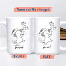Personalized Axolotl Accent Mug Gift For Birthday Christmas, Axolotls White Coffee Cup 11 15 Oz, Custom Name Axolotl Animal Lover Coffee Mug Gift For Women Men Sister Brother, Cute Animal Travel Cup by TinyTreasures Baby Boutique