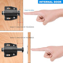 12Pack Magnetic Touch Push to Open Door Latch for Heavy Duty Door Push Release Latch Kitchen Drawer Push Catch Pop Out Latch Kitchen Closet Door Closing (Black) by TinyTreasures Baby Boutique