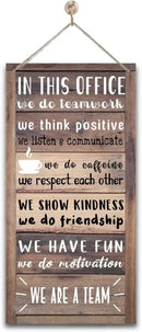 We Are A Team Office Signs Decor, Hanging Wood Sign Office Decoration, Motivational Quotes Wall Décor, Human Resources Offices Wall Decoration, Team Gift, Gift for Leader by CozyNest Decor