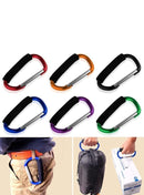 Large Stroller Hooks for Mommy, 2 pcs Carabiner Stroller Hook Organizer for Hanging Purses, Diaper Bag, Shopping Bags. Clip Fits Single/Twin Travel Systems, Car Seats (Silver+Golden Yellow) by TinyTreasures Baby Boutique