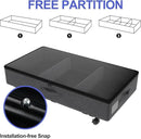 Under Bed Storage with Wheels, 2 Pack Under Bed Storage Containers with Transparent Lid, 50L Large Capacity Underbed Storage Containers, Underbed Storage Bins for Clothes, Shoes, Books, Toys, Black by CozyNest Decor