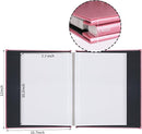 Inspirational Leather Photo Album,Magnetic Self-Stick Page Photo Album,Family Album,Hand Made DIY Albums Holds 3x5, 4x6, 5x7, 6x8 Photos (pink-always remember) by TinyTreasures Baby Boutique