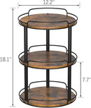 LAMU 12.2'' Wood Lazy Susan Turntable Organizer for Cabinet, 3 Tier Lazy Susan Spice Rack Organizer for Kitchen, Table Top, Countertop, Pantry, Bathroom by CozyNest Decor