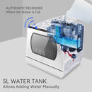 Hermitlux Countertop Dishwasher, 5 Washing Programs Portable Dishwasher With 5-Liter Built-in Water Tank For Glass Door by TinyTreasures Baby Boutique