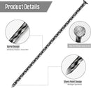 200 Pcs Metal Nails 8 Inch Artificial Spikes Galvanized Spiral Landscape Stakes Edging Spikes Garden Stakes for Fake Landscaping Grass Ground Lawn(Black) by CozyNest Decor