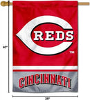 Cincinnati Reds Double Sided House Flag by GreenHaven Gardens