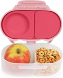 b.box Snack Box for Kids & Toddlers: 2 Compartment Snack Containers, Mini Bento Box, Lunch Box. Leak Proof, BPA free, Dishwasher safe. School Supplies. Ages 4 months+ (Flamingo Fizz, 12oz capacity) by TinyTreasures Baby Boutique