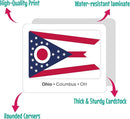 Menique U.S. States Flags Memory Matching Game – 100 Cards (50 Pairs) – Learn State Flags, Capitals & Abbreviations – Educational Card Game for Kids and Adults by TinyTreasures Baby Boutique