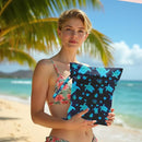 Waterproof Wet Bag for Swimsuit, Travel Beach Wet Dry Bag, Hidden Zipper Reusable Starfish Baby turtle Wet Bags, for Travel Beach Wet Swimsuits Toiletries Diapers Dirty Gym Clothes Laundry Bag by TinyTreasures Baby Boutique