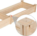 Yaheetech 8×2ft Wooden Horticulture Raised Garden Bed Divisible Elevated Planting Planter Box for Flowers/Vegetables/Herbs in Backyard/Patio Outdoor, Natural Wood, 95 x 25 x 11in by GreenHaven Gardens