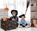 HIYAGON Rectangular Halloween Basket for Boys and Girls Kids Trick or Treat Pumpkin Basket for Halloween Parties Cute Storage Bin Organizer Box Room Decor(Black Pumpkin) by TinyTreasures Baby Boutique