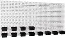 INCLY 158PCS Metal Pegboard Wall Organizer, 48x24 Inch White Pegboard Panels Tool Organizer Kit with Accessories Hooks and Bins, Peg Board Utility Tool Storage for Garage Workbench Shed by GreenHaven Gardens