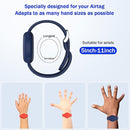 R-fun Waterproof for Air Tag Bracelets [2 Pack] Compatible with Apple Air Tag Finders with Soft Silicone,Anti Lost GPS Item Finders Case Cover,Night Blue/Red by TinyTreasures Baby Boutique